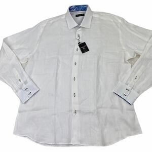 Masutto Long Sleeve Shirt White Size 2XL